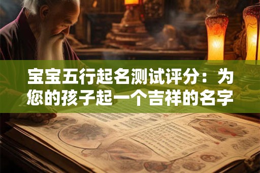 宝宝五行起名测试评分:为您的孩子起一个吉祥的名字 宝宝五行起名测试评分:为您的孩子起一个吉祥的名字