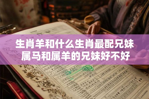 生肖羊和什么生肖最配兄妹 属马和属羊的兄妹好不好