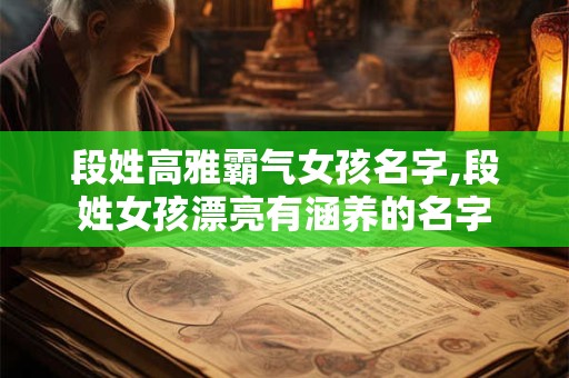 段姓高雅霸气女孩名字,段姓女孩漂亮有涵养的名字