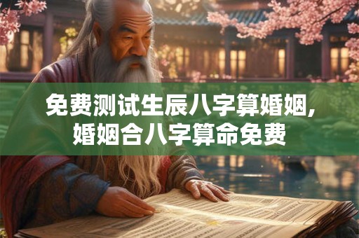 免费测试生辰八字算婚姻,婚姻合八字算命免费