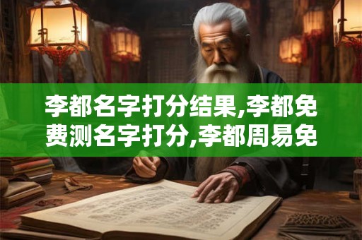 李都名字打分结果,李都免费测名字打分,李都周易免费测名字打分 李都名字打分结果,李都免费测名字打分,李都周易免费测名字打分