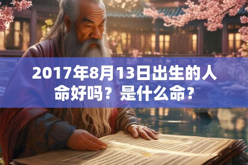 2017年8月13日出生的人命好吗？是什么命？