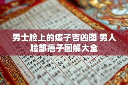 男士脸上的痦子吉凶图 男人脸部痦子图解大全