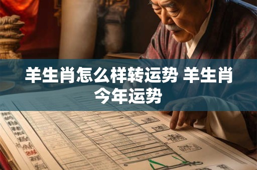 羊生肖怎么样转运势 羊生肖今年运势