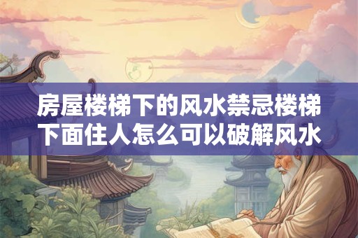 房屋楼梯下的风水禁忌楼梯下面住人怎么可以破解风水