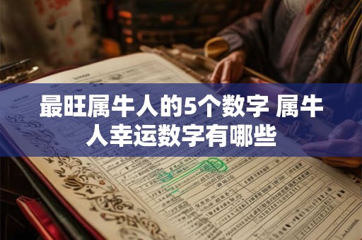 最旺属牛人的5个数字 属牛人幸运数字有哪些