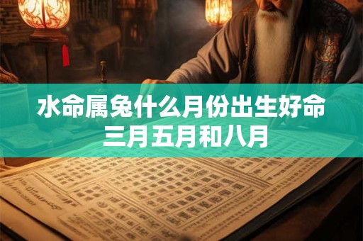 水命属兔什么月份出生好命 三月五月和八月