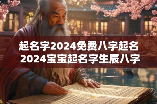 起名字2024免费八字起名 2024宝宝起名字生辰八字免费