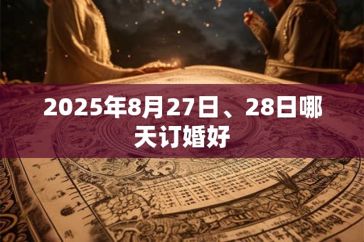 2025年8月27日、28日哪天订婚好