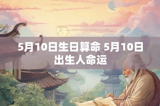 5月10日生日算命 5月10日出生人命运