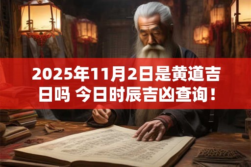 2025年11月2日是黄道吉日吗 今日时辰吉凶查询! 2025年11月2日是黄道吉日吗 今日时辰吉凶查询!