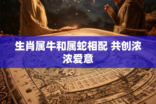 生肖属牛和属蛇相配 共创浓浓爱意
