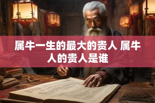属牛一生的最大的贵人 属牛人的贵人是谁
