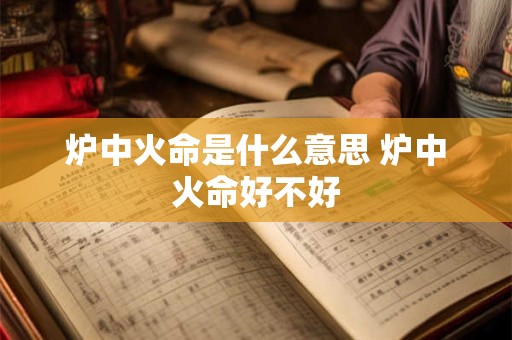 炉中火命是什么意思 炉中火命好不好
