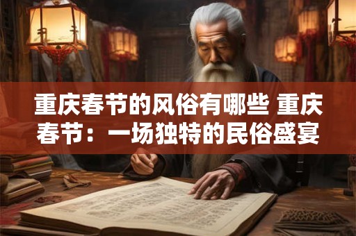重庆春节的风俗有哪些 重庆春节:一场独特的民俗盛宴 重庆春节的风俗有哪些 重庆春节:一场独特的民俗盛宴