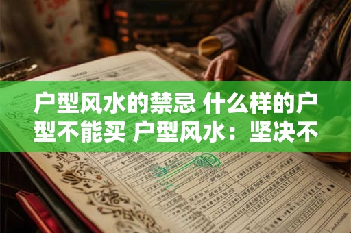户型风水的禁忌 什么样的户型不能买 户型风水：坚决不能买的户型解析大全！