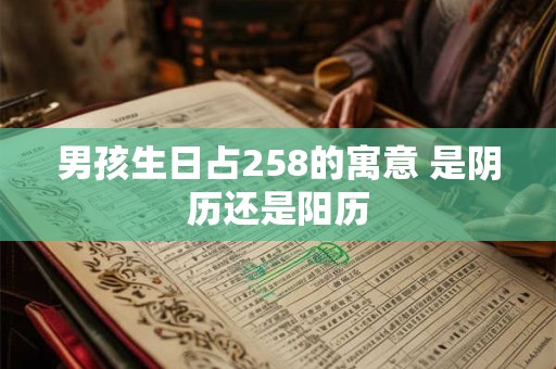 男孩生日占258的寓意 是阴历还是阳历