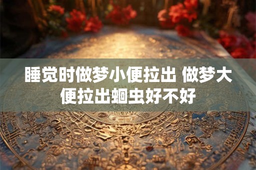 睡觉时做梦小便拉出 做梦大便拉出蛔虫好不好