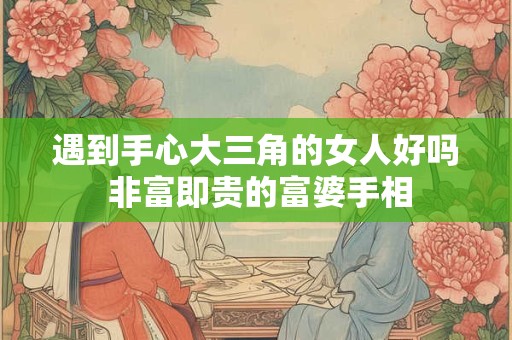 遇到手心大三角的女人好吗 非富即贵的富婆手相