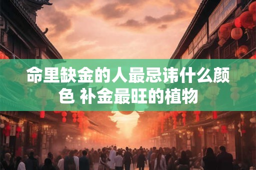 命里缺金的人最忌讳什么颜色 补金最旺的植物