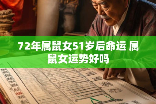 72年属鼠女51岁后命运 属鼠女运势好吗 72年属鼠女51岁后命运 属鼠女运势好吗
