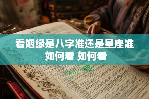 看姻缘是八字准还是星座准 如何看 如何看