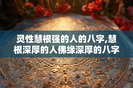 灵性慧根强的人的八字,慧根深厚的人佛缘深厚的八字
