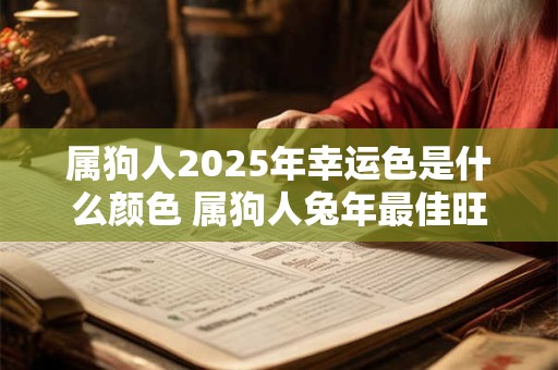 属狗人2025年幸运色是什么颜色 属狗人兔年最佳旺运颜色