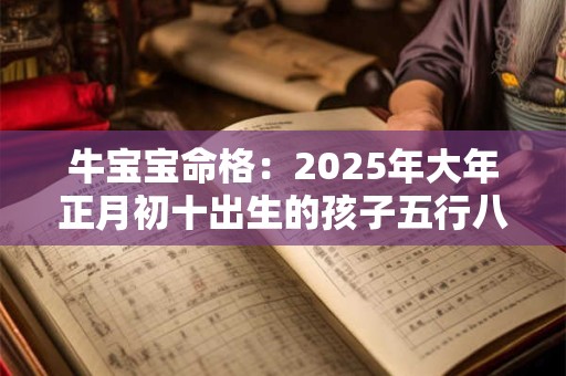 牛宝宝命格：2025年大年正月初十出生的孩子五行八字查询