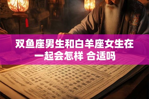 双鱼座男生和白羊座女生在一起会怎样 合适吗