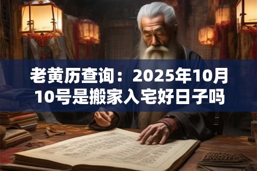 老黄历查询：2025年10月10号是搬家入宅好日子吗