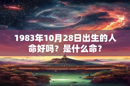1983年10月28日出生的人命好吗？是什么命？
