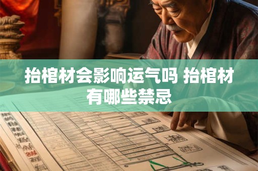 抬棺材会影响运气吗 抬棺材有哪些禁忌
