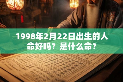 1998年2月22日出生的人命好吗？是什么命？