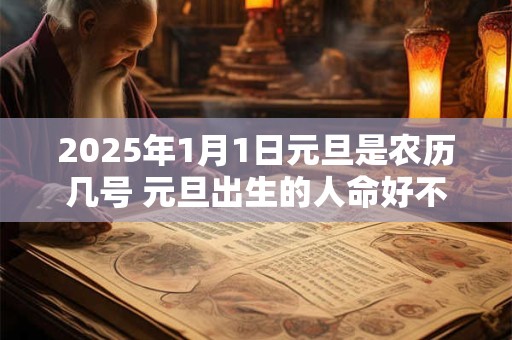 2025年1月1日元旦是农历几号 元旦出生的人命好不好