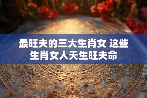最旺夫的三大生肖女 这些生肖女人天生旺夫命