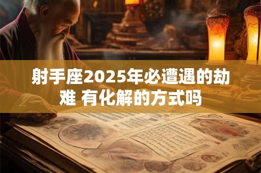 射手座2025年必遭遇的劫难 有化解的方式吗