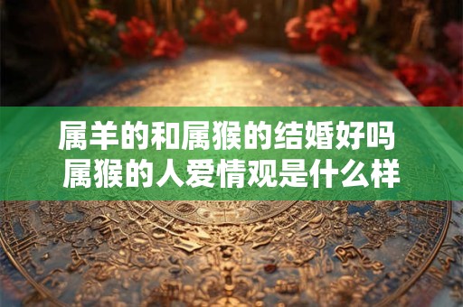 属羊的和属猴的结婚好吗 属猴的人爱情观是什么样
