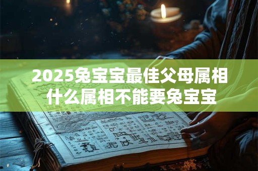 2025兔宝宝最佳父母属相 什么属相不能要兔宝宝
