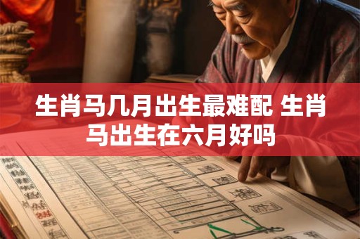 生肖马几月出生最难配 生肖马出生在六月好吗