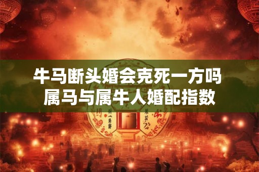 牛马断头婚会克死一方吗 属马与属牛人婚配指数