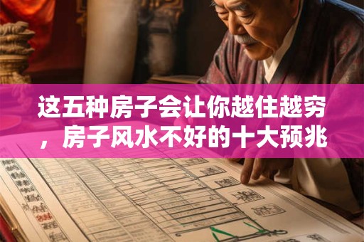 这五种房子会让你越住越穷，房子风水不好的十大预兆