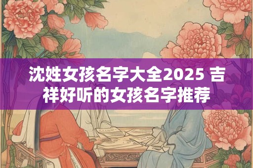 沈姓女孩名字大全2025 吉祥好听的女孩名字推荐
