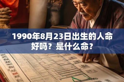 1990年8月23日出生的人命好吗？是什么命？