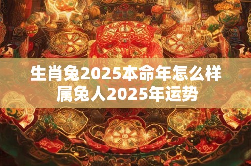 生肖兔2025本命年怎么样 属兔人2025年运势