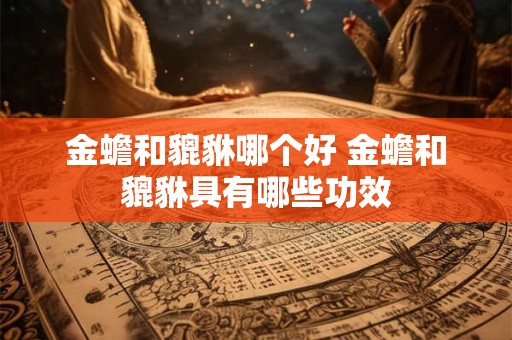 金蟾和貔貅哪个好 金蟾和貔貅具有哪些功效