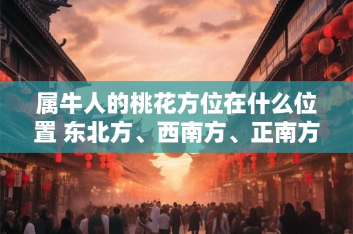 详细阅读:属牛人的桃花方位在什么位置 东北方、西南方、正南方 属牛人的桃花方位在什么位置 东北方、西南方、正南方
