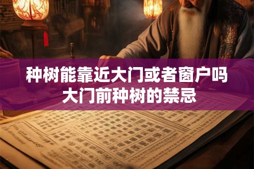 种树能靠近大门或者窗户吗 大门前种树的禁忌