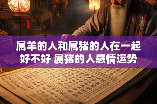属羊的人和属猪的人在一起好不好 属猪的人感情运势如何