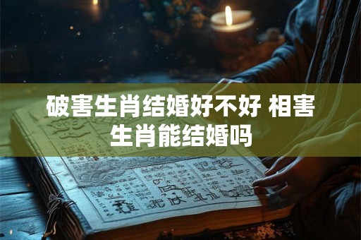 破害生肖结婚好不好 相害生肖能结婚吗